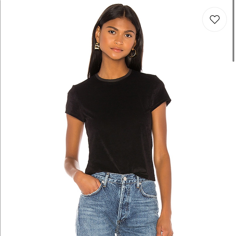 Drifter black velvet tee